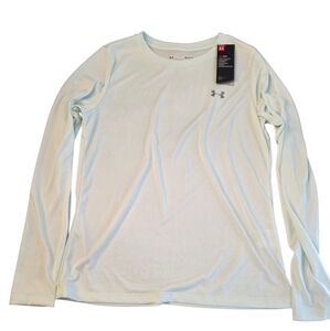 NWT Under Armour Women's mint/sea foam Long Sleeve Performance Tee